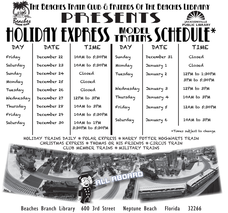 Polar Express and Holiday Trains Coming to Beaches&nbsp;Library