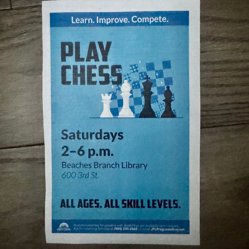 play chess at the library